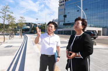 천기옥 동구청장 당선인, 주요시설 현장방문의 사진