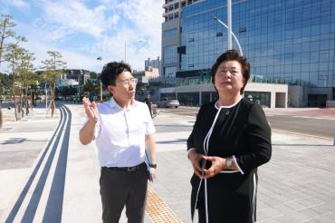 천기옥 동구청장 당선인, 주요시설 현장방문의 사진
