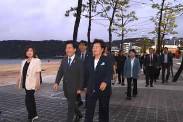 일산해수욕장 개장식 및 점등식의 사진