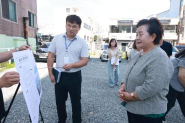 천기옥 동구청장, 주요시설 방문의 사진