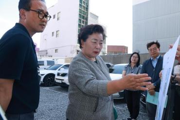 천기옥 동구청장, 주요시설 방문의 사진