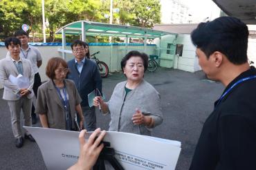 천기옥 동구청장, 주요시설 방문의 사진