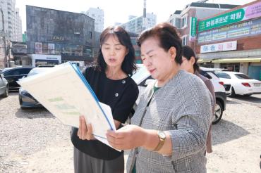 천기옥 동구청장, 주요시설 방문의 사진