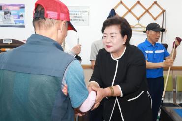 천기옥 동구청장 주요시설 현장방문의 사진