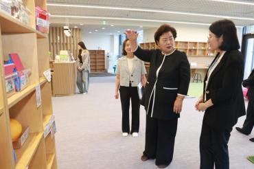천기옥 동구청장 주요시설 현장방문의 사진