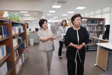 천기옥 동구청장 주요시설 현장방문의 사진