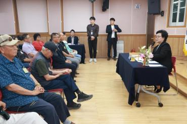 천기옥 동구청장, 화정동 초도방문의 사진
