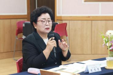 천기옥 동구청장, 화정동 초도방문의 사진