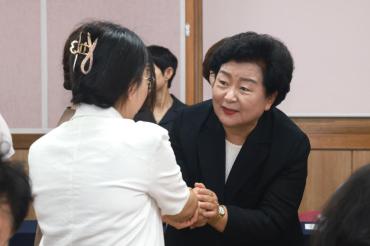 천기옥 동구청장, 화정동 초도방문의 사진
