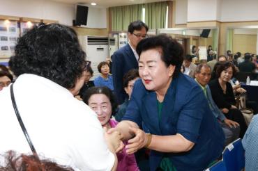 천기옥 동구청장 전하1동 초도방문의 사진