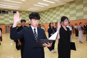 하반기 6급 이하 임용장 수여식의 사진