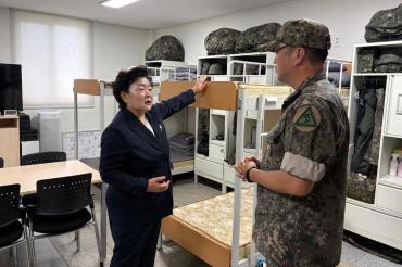 천기옥 동구청장, 제7765부대 2대대 방문의 사진