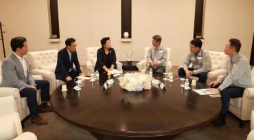 천기옥 동구청장, HD현대중공업 방문의 사진