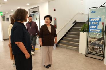 천기옥 동구청장、슬도아트 현장방문의 사진