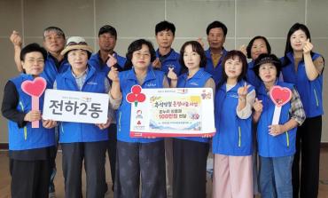 전하2동 지역사회보장협의체 성금전달